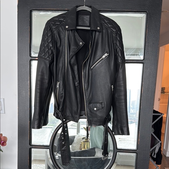 AllSaints Black Leather Jacket